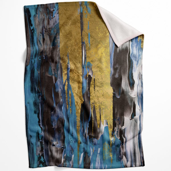 Abstract Curtain C Blanket Blanket 75 x 100cm Clock Canvas