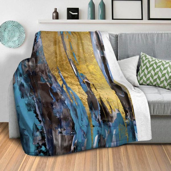 Abstract Curtain C Blanket Blanket Clock Canvas