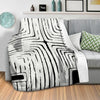 Abstract Labyrinth Blanket Blanket Clock Canvas