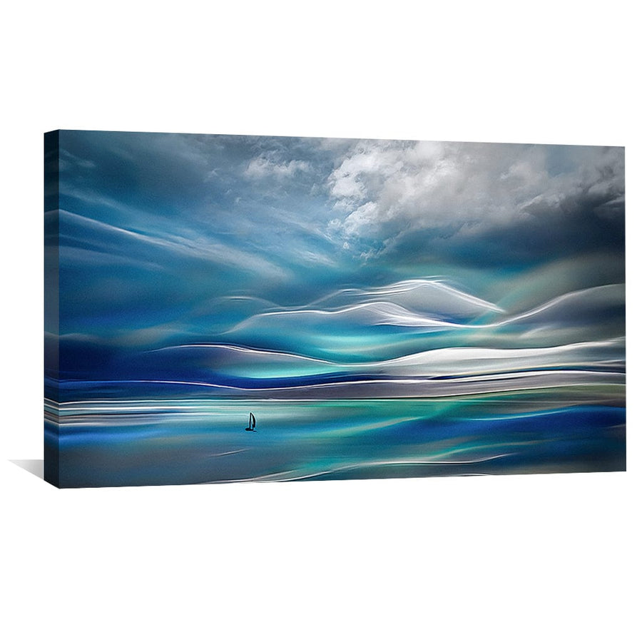 Abstract Lights Canvas Art Clock Canvas