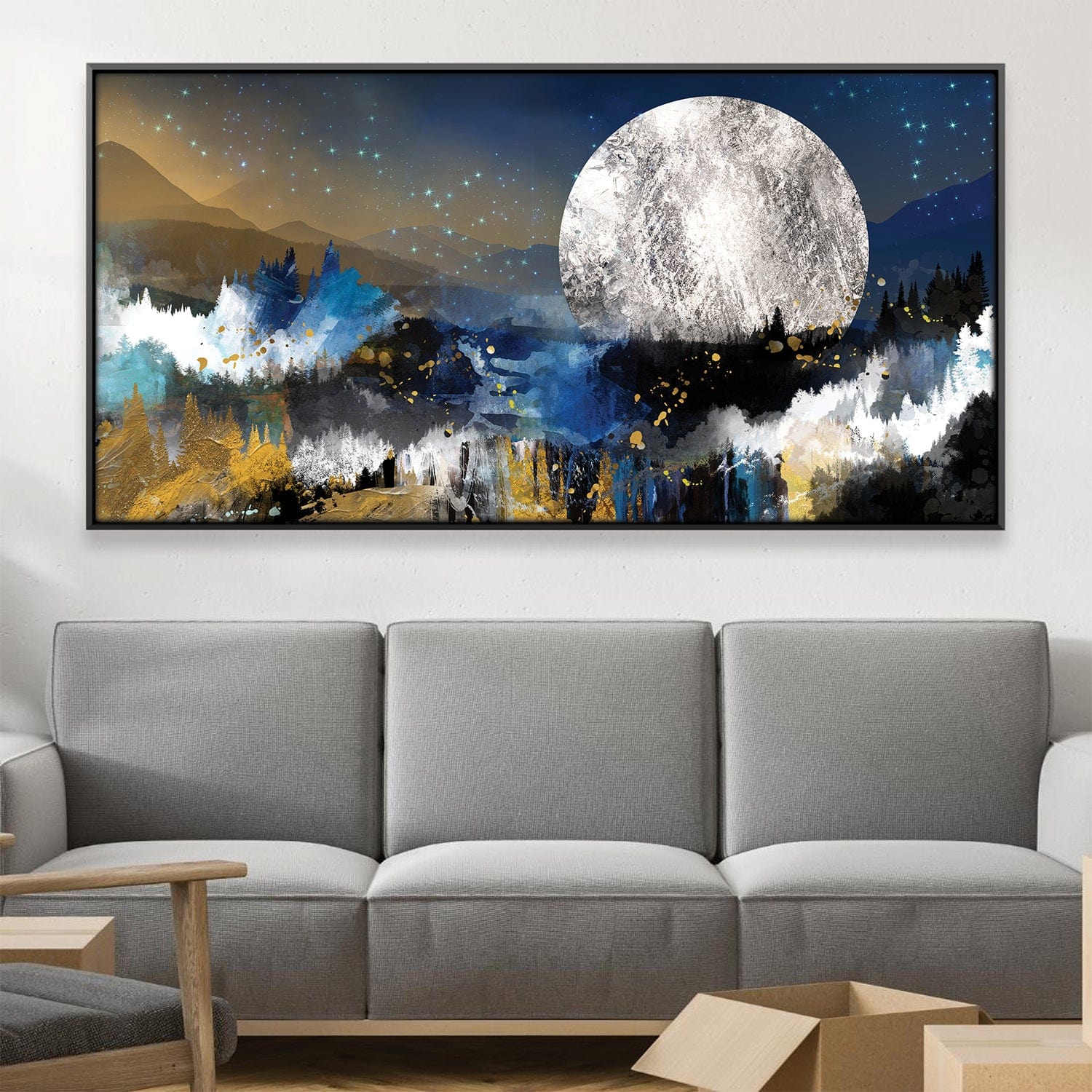 Abstract Moonset Canvas product thumbnail