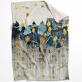 Abstract Mountain B Blanket Blanket 75 x 100cm Clock Canvas