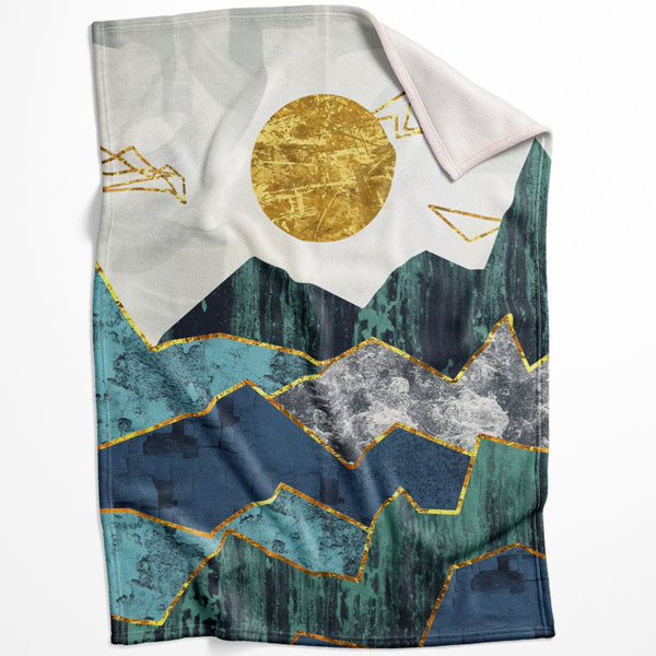 Abstract Mountain C Blanket Blanket 75 x 100cm Clock Canvas