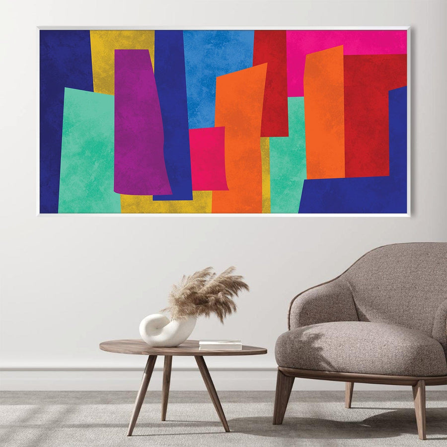 Abstract Nebula Canvas Art Clock Canvas