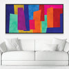 Abstract Nebula Canvas Art Clock Canvas