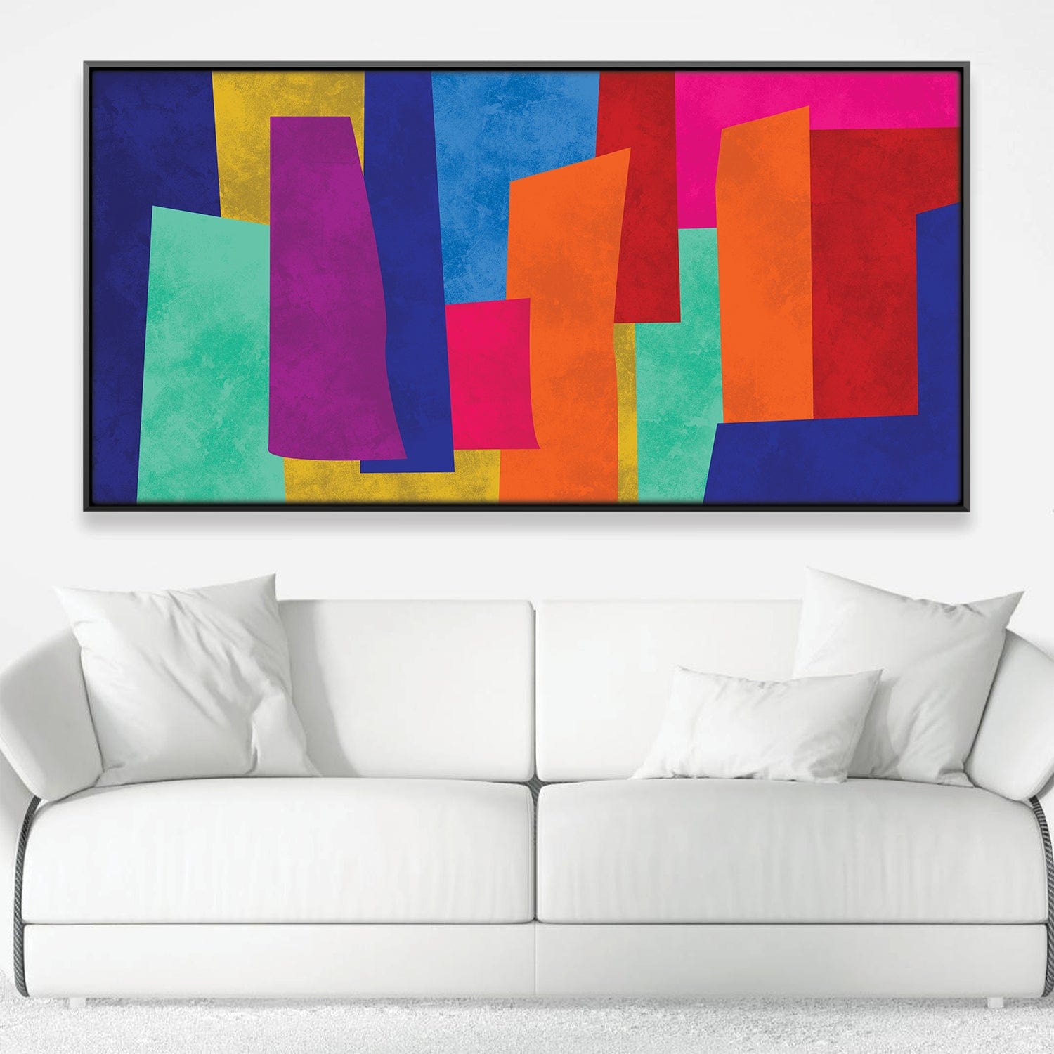 Abstract Nebula Canvas Art Clock Canvas