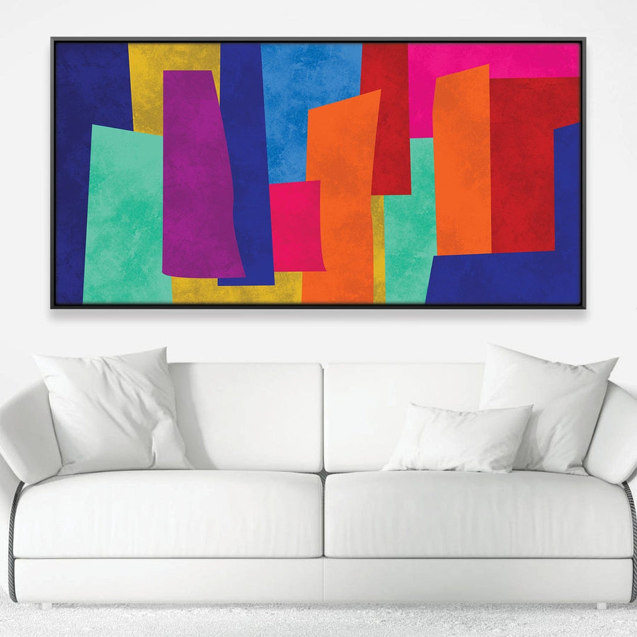 Abstract Nebula Canvas Art Clock Canvas