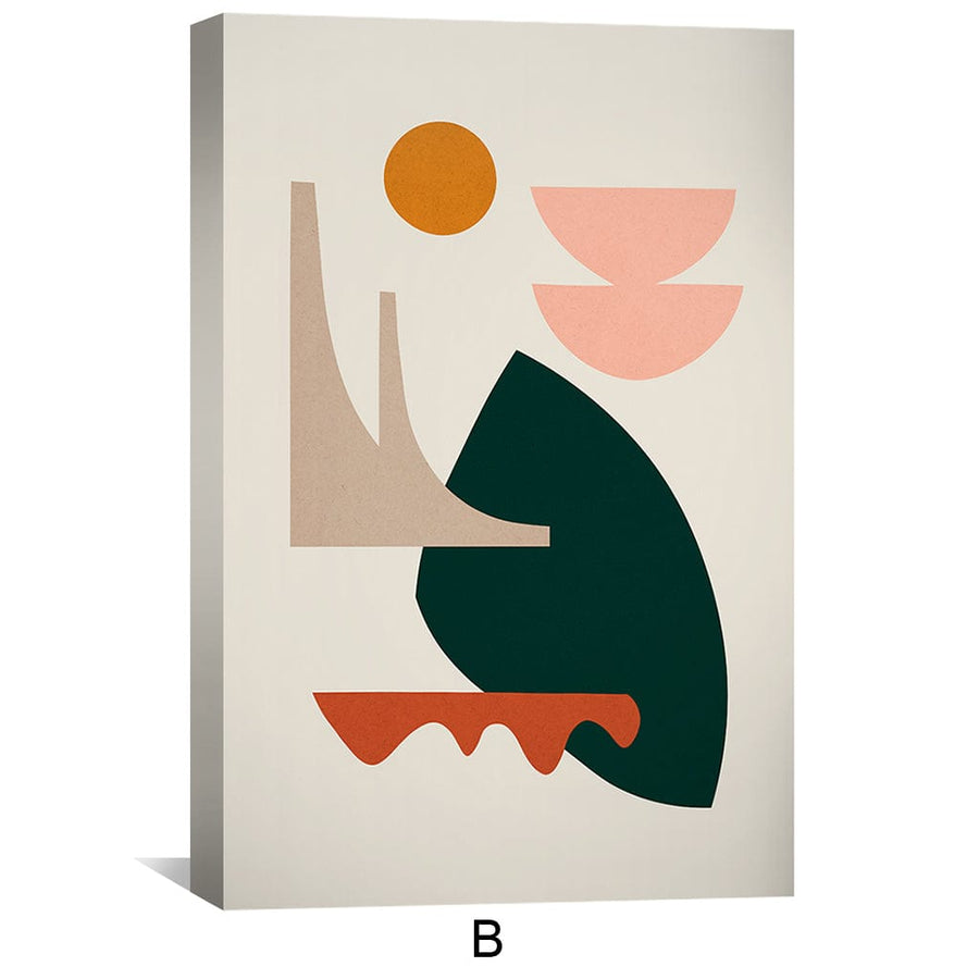 Abstract & Organic Canvas Art Clock Canvas