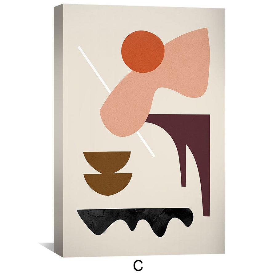 Abstract & Organic Canvas Art Clock Canvas