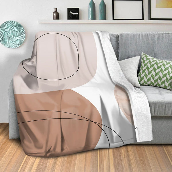 Abstract Pastels A Blanket Blanket Clock Canvas