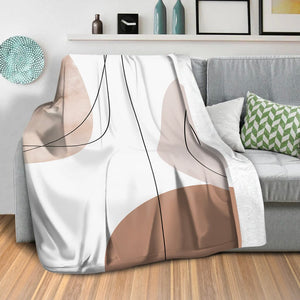 Abstract Pastels C Blanket Blanket Clock Canvas