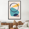 Abstract Shapes XII Canvas Art Clock Canvas