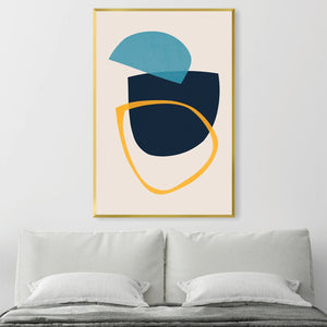 Abstract Shapes XIII Canvas Art Clock Canvas