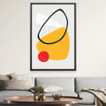 Abstract Shapes XIV Canvas Art Clock Canvas