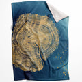 Abstract Stump B Blanket Blanket 75 x 100cm Clock Canvas