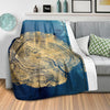Abstract Stump B Blanket Blanket Clock Canvas