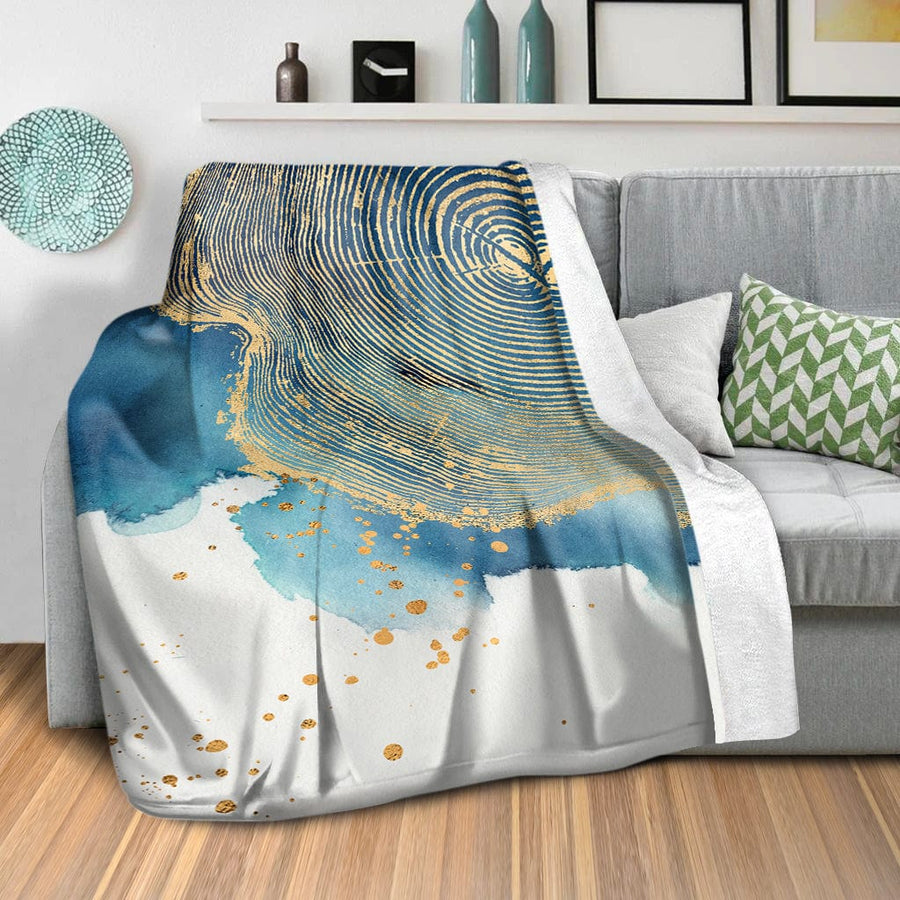 Abstract Stump C Blanket Blanket Clock Canvas