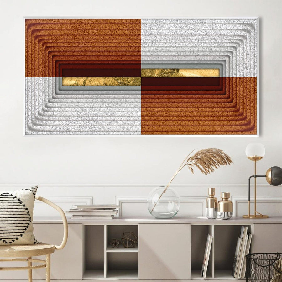 Abstract Topographies Canvas Art Clock Canvas