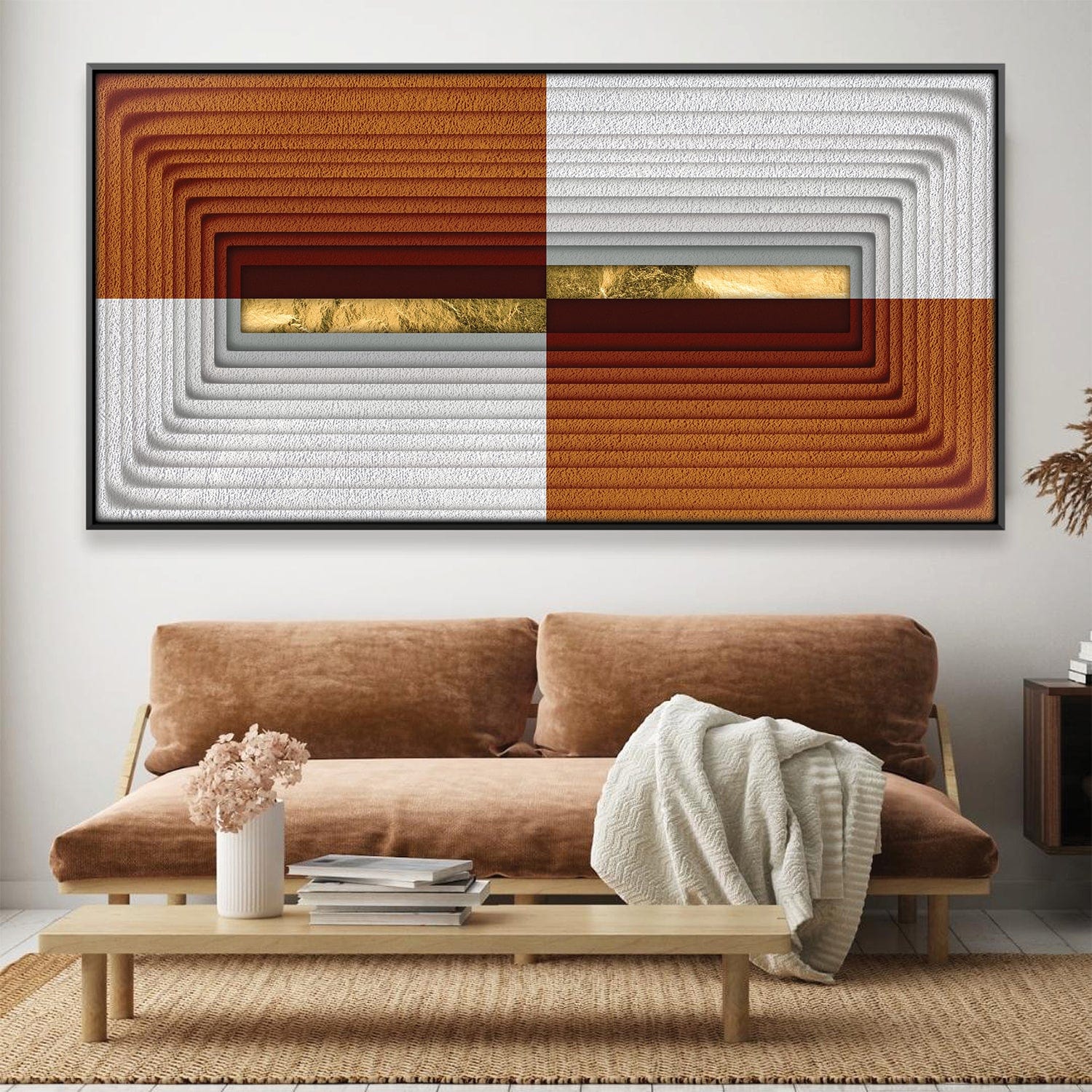 Abstract Topographies Canvas Art Clock Canvas