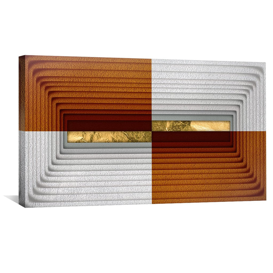 Abstract Topographies Canvas Art Clock Canvas
