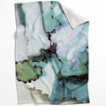 Abstract Verte B Blanket Blanket 75 x 100cm Clock Canvas