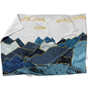 Abstract Waterfall Blanket Blanket 75 x 100cm Clock Canvas