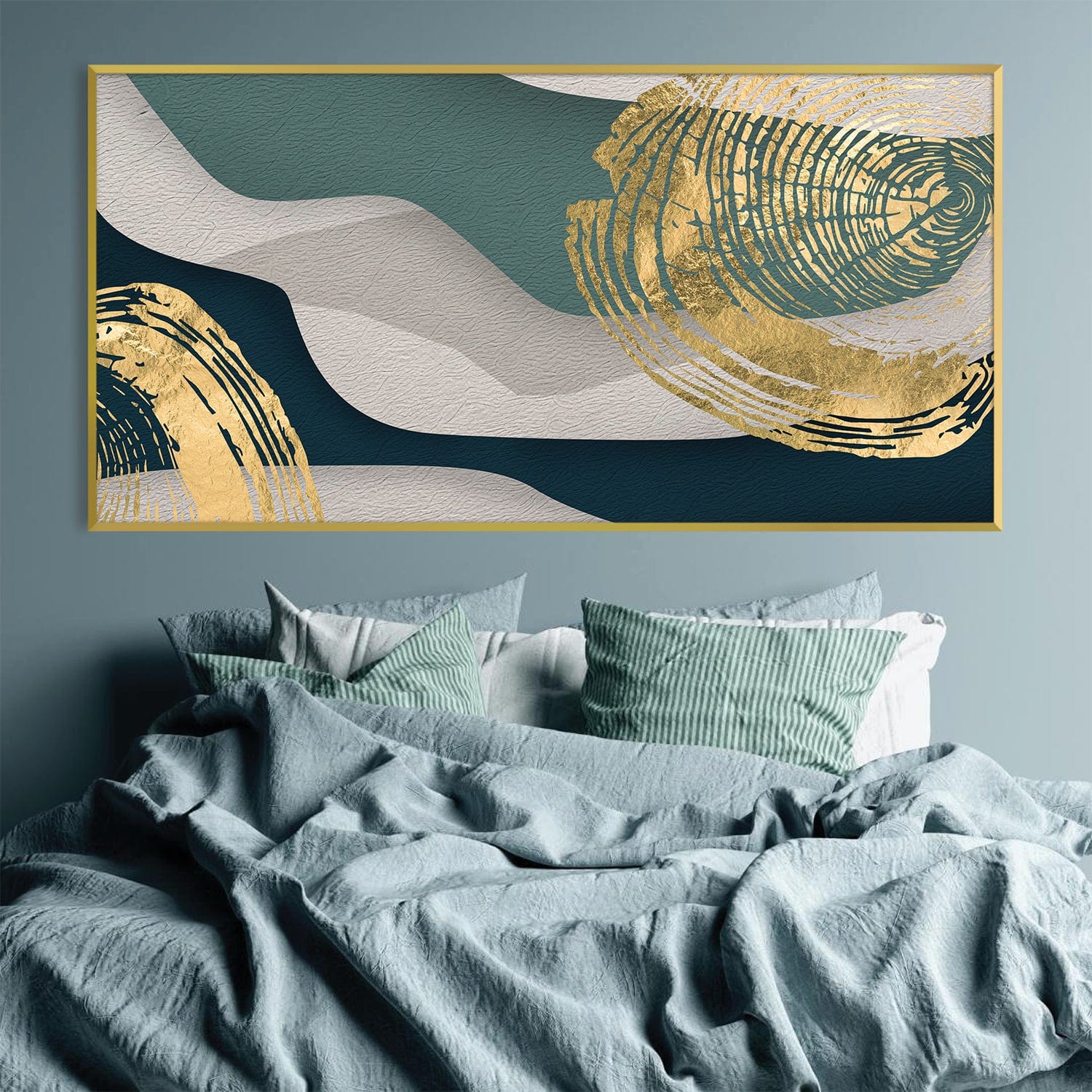 Accented Stump Canvas Art Clock Canvas