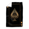 Ace Of Spades Gold Easy Build Frame Art Easy Build Frame & Fabric Print / 24 x 36in Clock Canvas