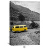 Adventure Yellow Canvas Art Clock Canvas