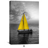 Adventure Yellow Canvas Art Clock Canvas