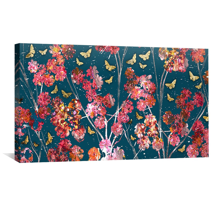 Aerial Bouquet Canvas Art Clock Canvas