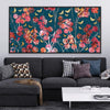 Aerial Bouquet Canvas Art Clock Canvas