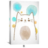 Alphabets Numbers and Whiskers Canvas Art B / 12 x 18in / Canvas Clock Canvas