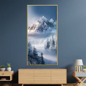 Alpine Majesty Canvas Art Clock Canvas