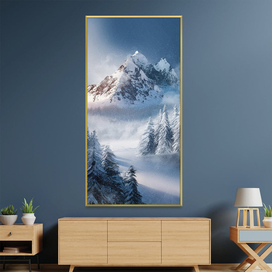 Alpine Majesty Canvas Art Clock Canvas
