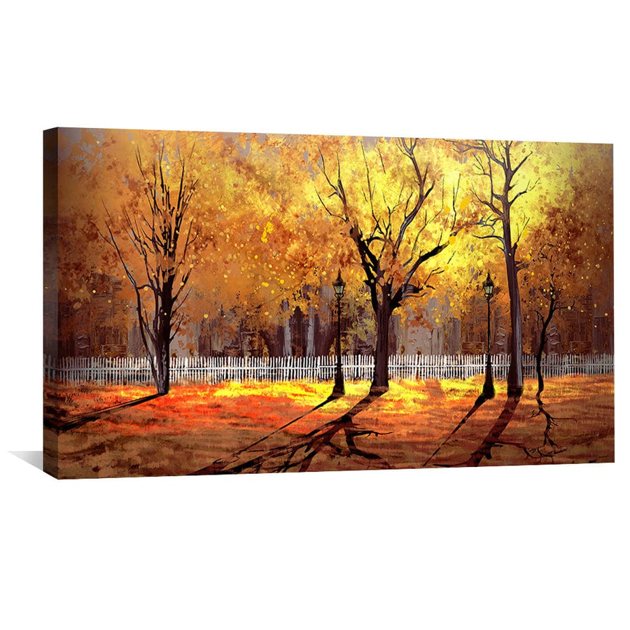 Amber Afternoon Canvas Art Clock Canvas