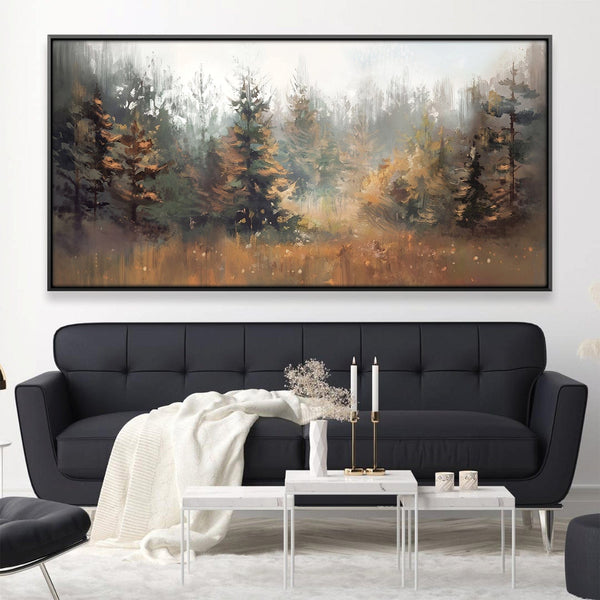 Amber Mistfall Canvas Art 20 x 10in / Canvas Clock Canvas