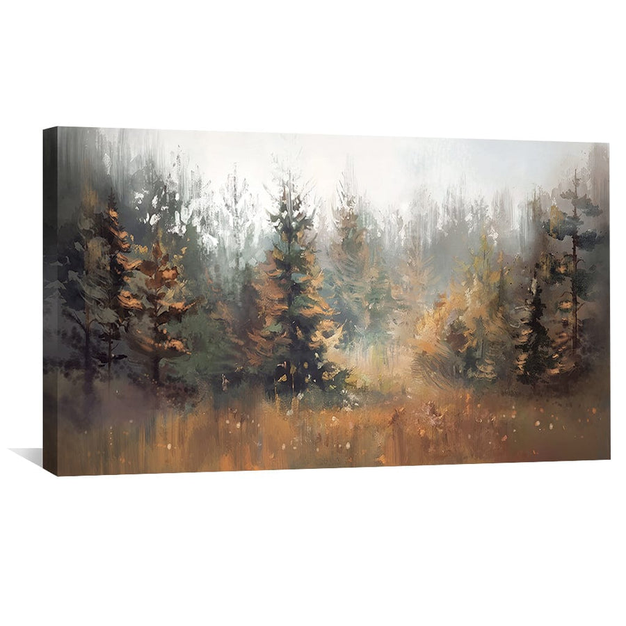 Amber Mistfall Canvas Art Clock Canvas