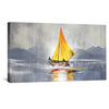 Amber Sail Canvas Art Clock Canvas