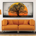 Amber Twilight Canvas Art Clock Canvas