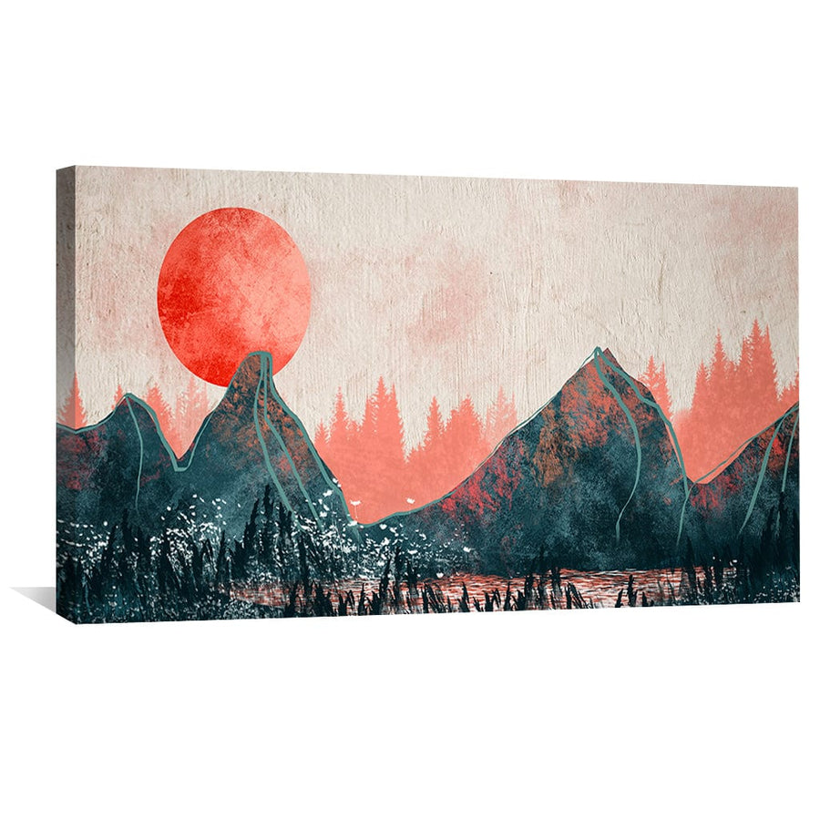 Amber Valley Canvas Art Clock Canvas