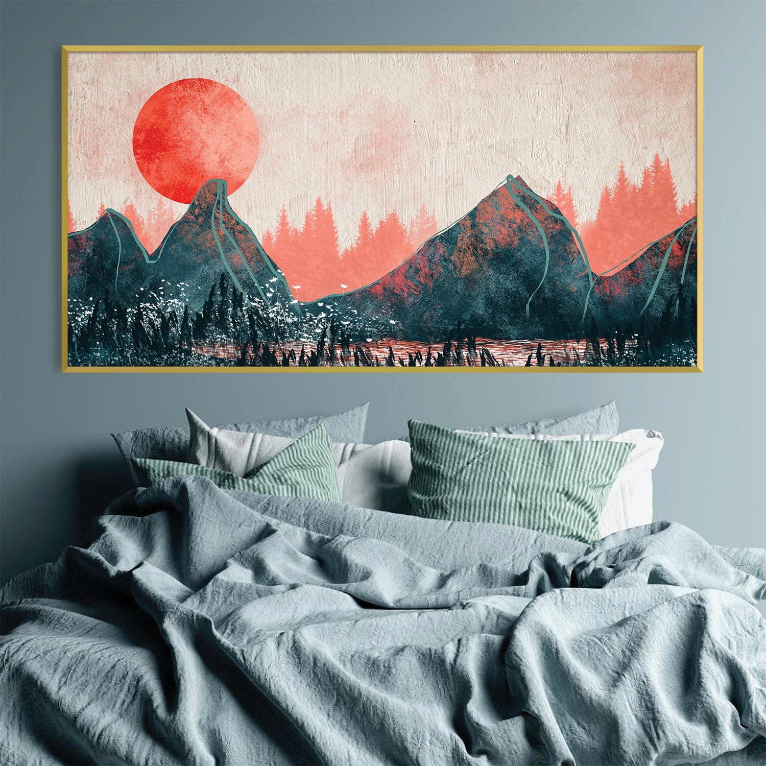 Amber Valley Canvas Art Clock Canvas