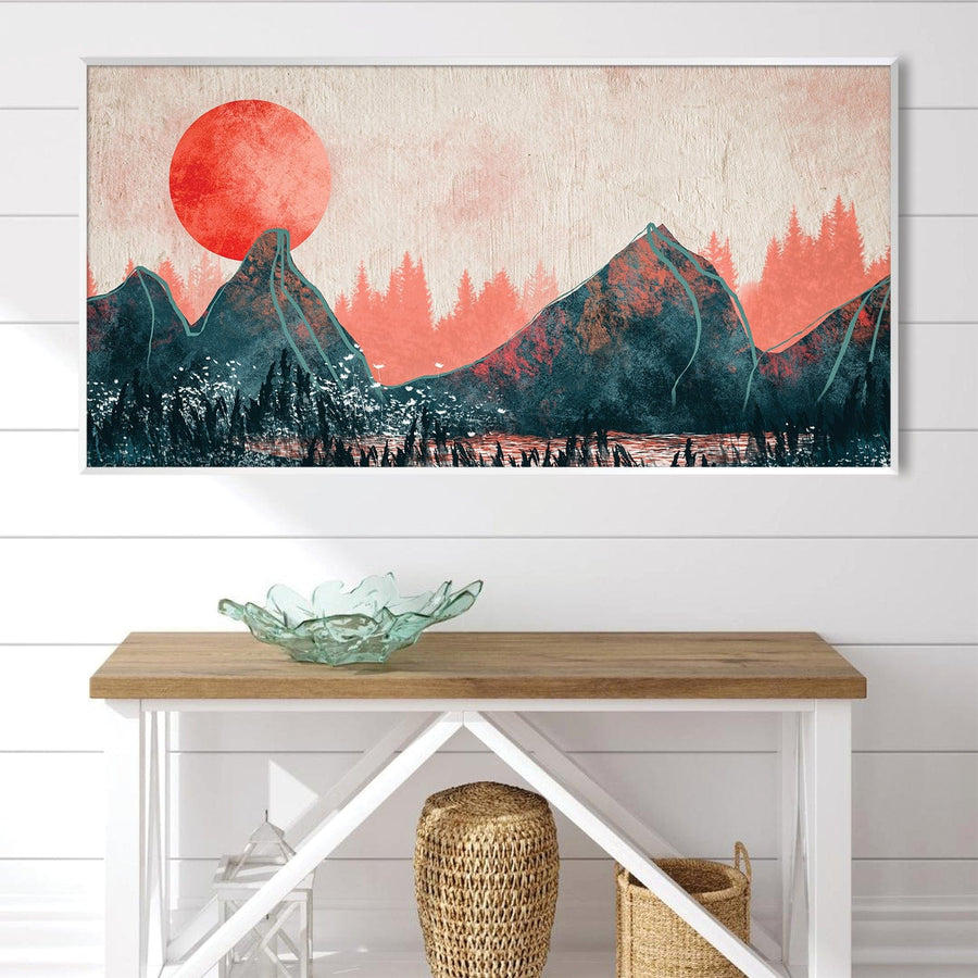 Amber Valley Canvas Art Clock Canvas