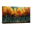Amber Veil Canvas Art Clock Canvas