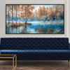 Amber Waterscape Canvas Art 20 x 10in / Canvas Clock Canvas