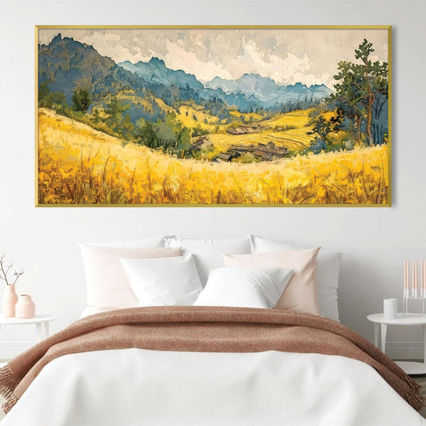 Amber Waves Canvas Art Clock Canvas