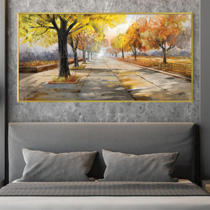 Amber Way Canvas Art Clock Canvas