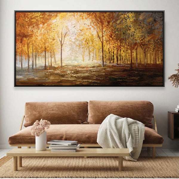 Amber Whispers Canvas Art 20 x 10in / Canvas Clock Canvas