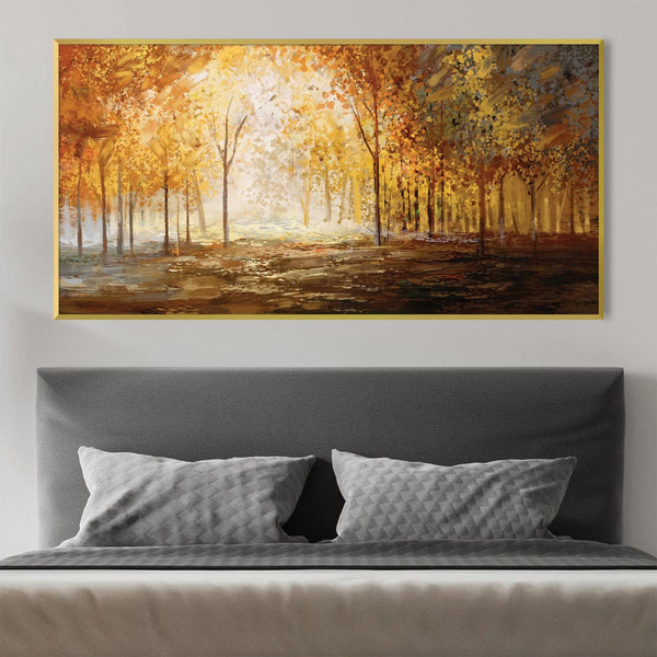 Amber Whispers Canvas Art Clock Canvas