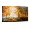 Amber Whispers Canvas Art Clock Canvas